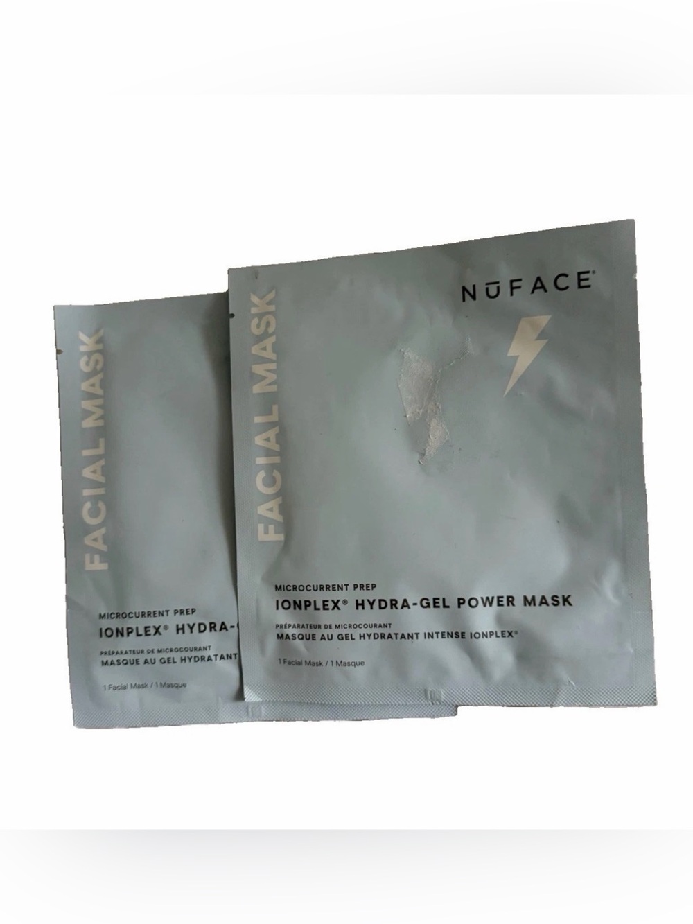 NuFace IONPLEX® HYDRA-GEL POWER MASK Micronutrient Prep 2 Pack - NEW